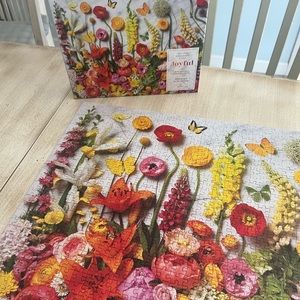 Galison Joyful Puzzle 1000 pieces Colorful Flower Puzzle